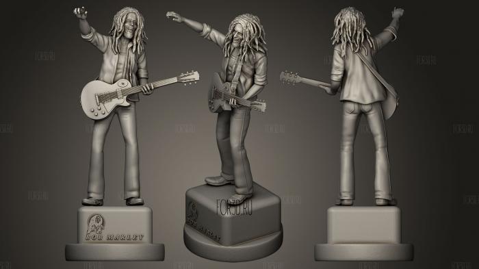 Bob Marley stl model for CNC